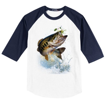 Fish and Hook Baseball Sleeve Shirt