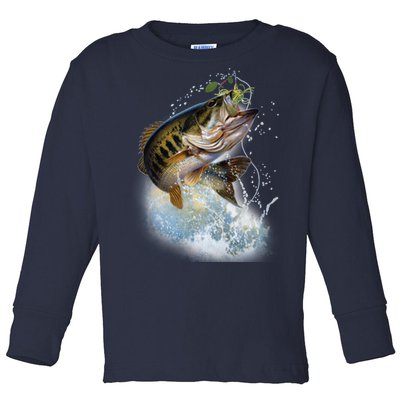 Fish and Hook Toddler Long Sleeve Shirt