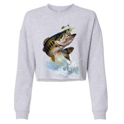 Fish and Hook Cropped Pullover Crew