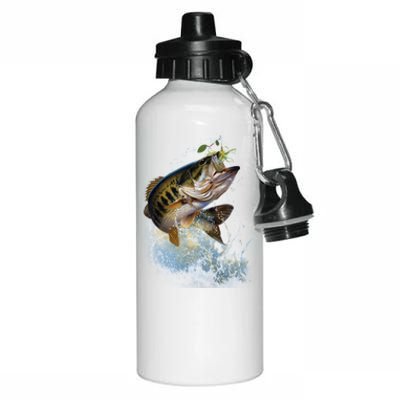 Fish and Hook Aluminum Water Bottle