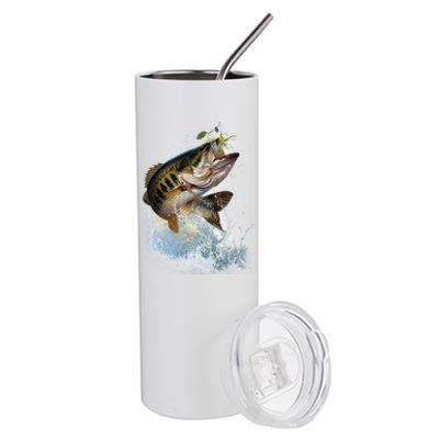 Fish and Hook Stainless Steel Tumbler