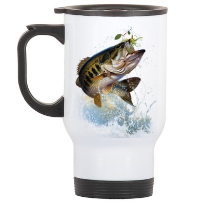 Fish and Hook Stainless Steel Travel Mug