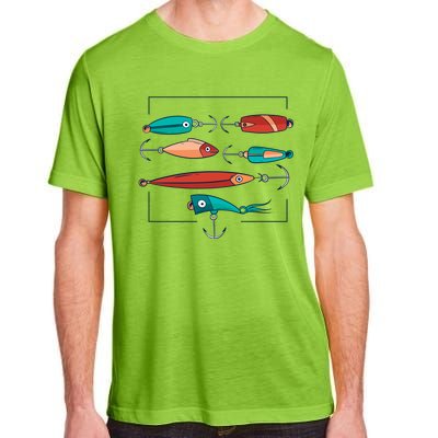 Fish Bait Set Adult ChromaSoft Performance T-Shirt