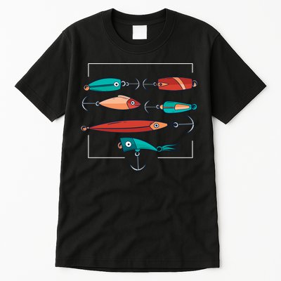 Fish Bait Set Tall T-Shirt