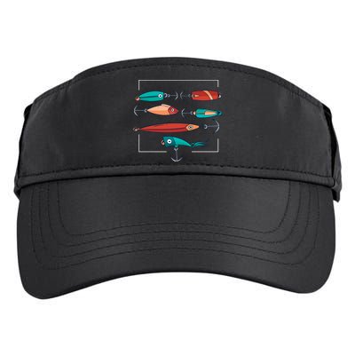 Fish Bait Set Adult Drive Performance Visor