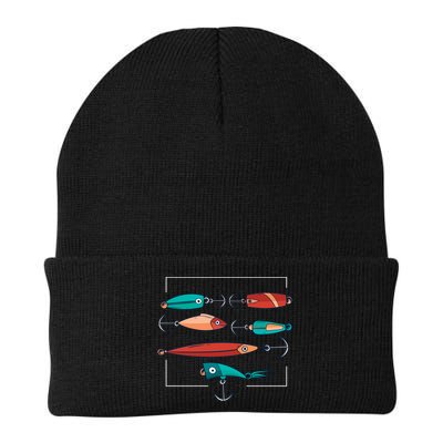 Fish Bait Set Knit Cap Winter Beanie