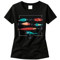 Fish Bait Set Womens T-Shirt