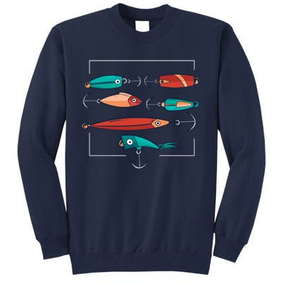 Fish Bait Set Tall Sweatshirt