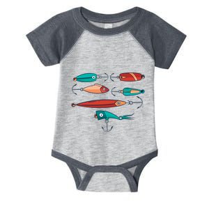 Fish Bait Set Infant Baby Jersey Bodysuit