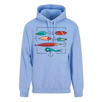 Fish Bait Set Unisex Surf Hoodie