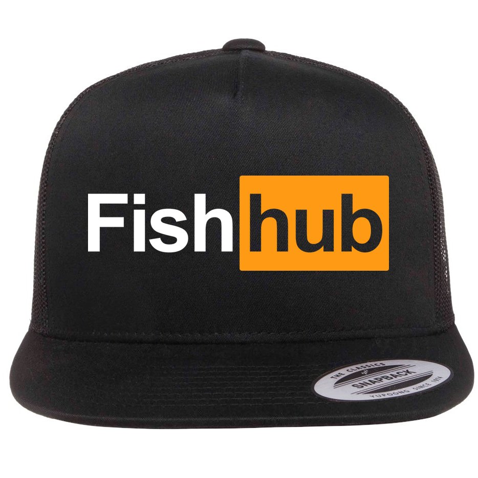 Fish Hub Flat Bill Trucker Hat