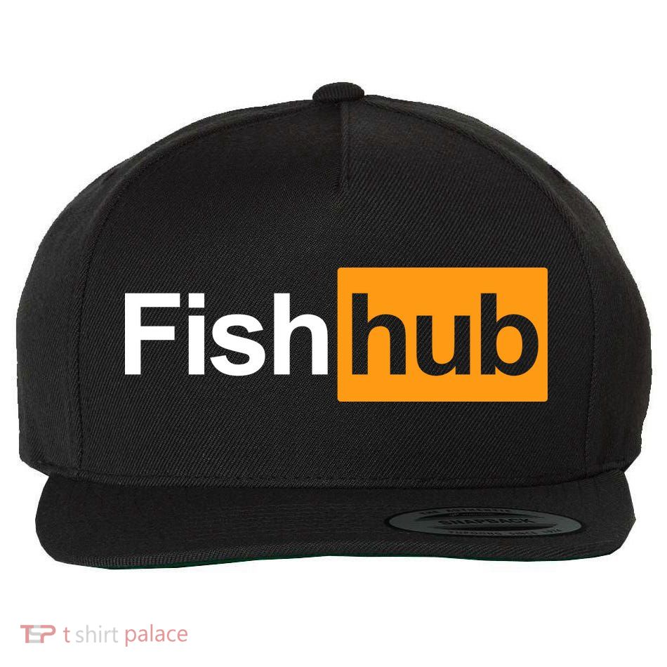 Fish Hub Wool Snapback Cap