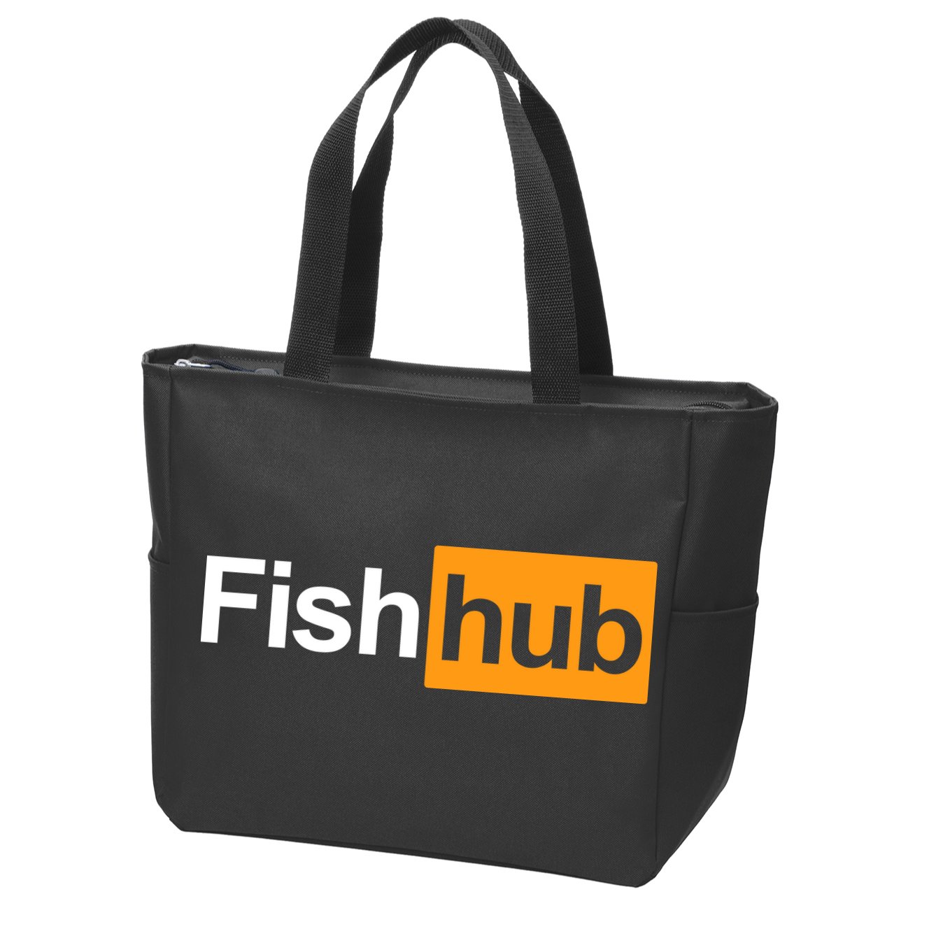 Fish Hub Zip Tote Bag