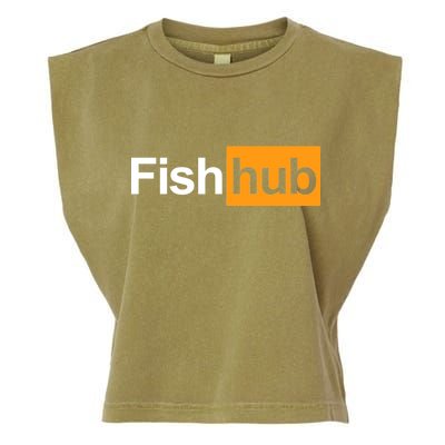 Fish Hub Garment-Dyed Women's Muscle Tee