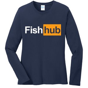 Fish Hub Ladies Long Sleeve Shirt