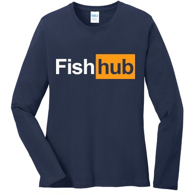 Fish Hub Ladies Long Sleeve Shirt