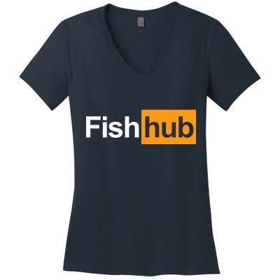 Fish Hub Women's V-Neck T-Shirt