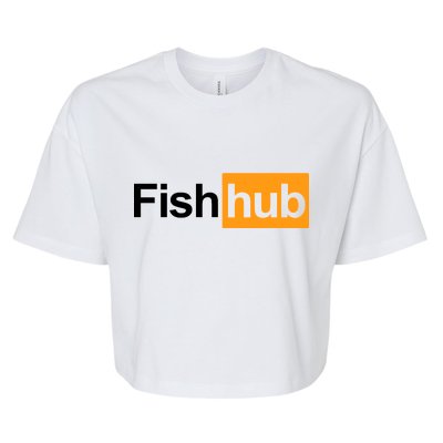 Fish Hub Bella+Canvas Jersey Crop Tee