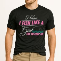 Fish Like A Girl Try To Keep Up Performance Shirt
