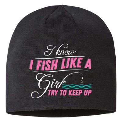 Fish Like A Girl Try To Keep Up Sustainable Beanie