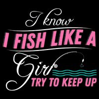 Fish Like A Girl Try To Keep Up Wool Snapback Cap