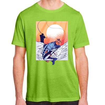 Fisherman Sunset Adult ChromaSoft Performance T-Shirt