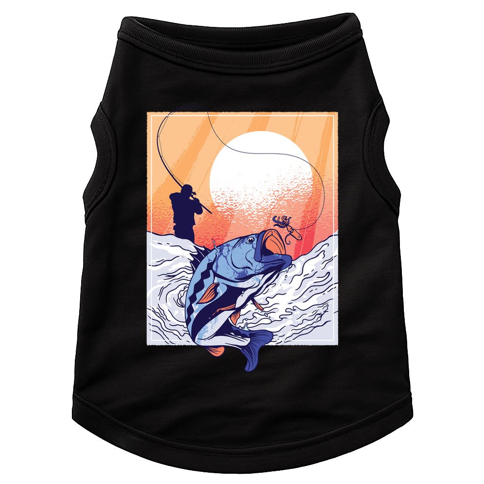 Fisherman Sunset Doggie Tank
