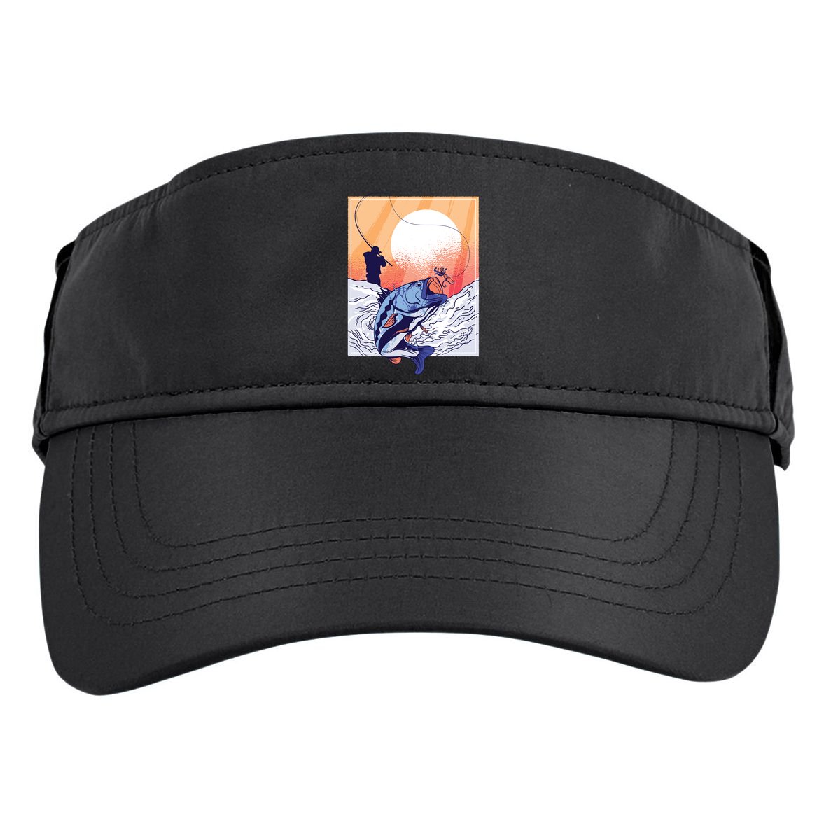 Fisherman Sunset Adult Drive Performance Visor