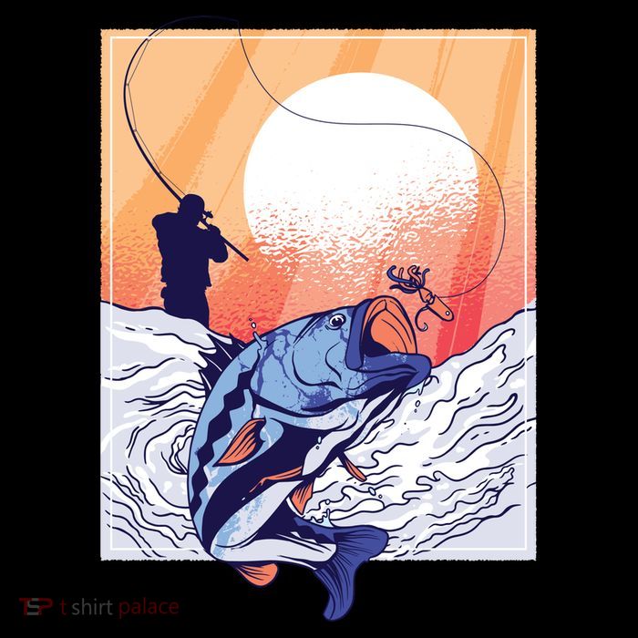 Fisherman Sunset 16 in Basic Backpack