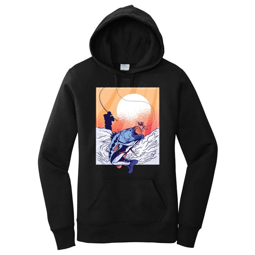 Fisherman Sunset Women's Pullover Hoodie