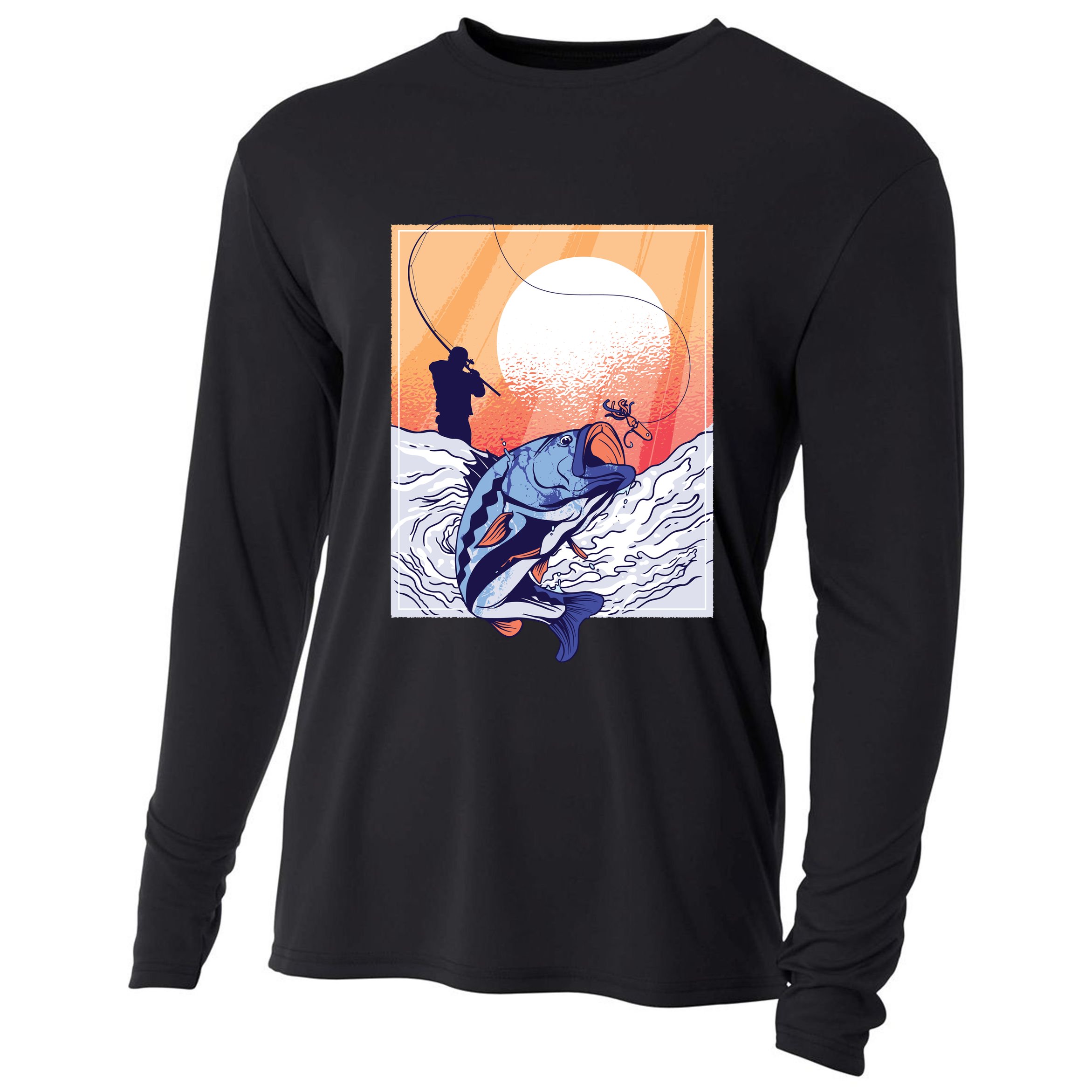 Fisherman Sunset Cooling Performance Long Sleeve Crew