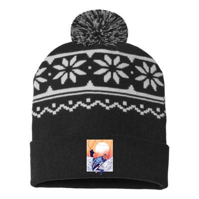 Fisherman Sunset USA-Made Snowflake Beanie