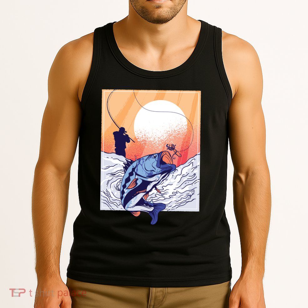 Fisherman Sunset Tank Top