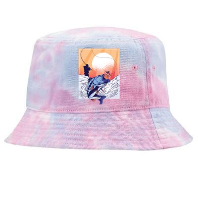 Fisherman Sunset Tie-Dyed Bucket Hat