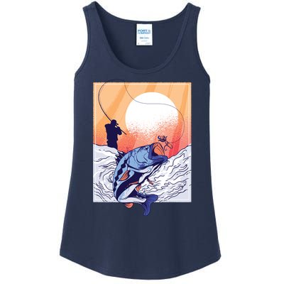 Fisherman Sunset Ladies Essential Tank