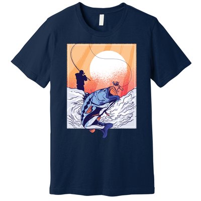 Fisherman Sunset Premium T-Shirt