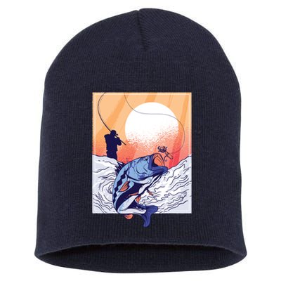 Fisherman Sunset Short Acrylic Beanie