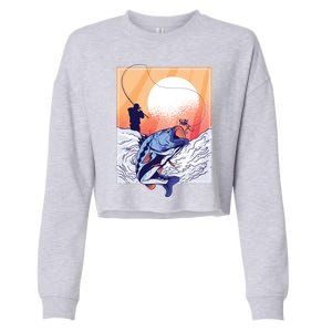 Fisherman Sunset Cropped Pullover Crew