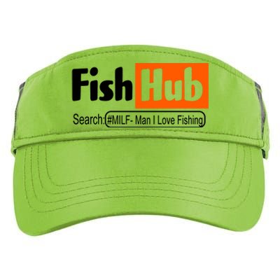 FishHub Milf Man I Love Fishing Funny Adult Drive Performance Visor