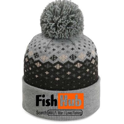 FishHub Milf Man I Love Fishing Funny The Baniff Cuffed Pom Beanie