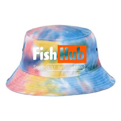 FishHub Milf Man I Love Fishing Funny Tie Dye Newport Bucket Hat