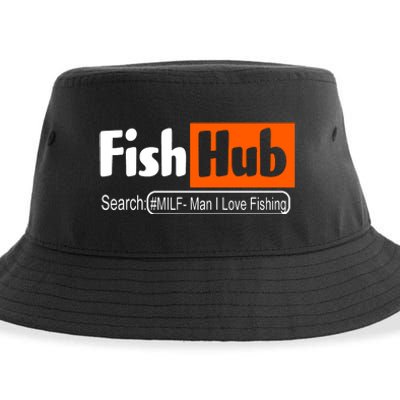 FishHub Milf Man I Love Fishing Funny Sustainable Bucket Hat