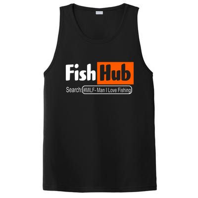 FishHub Milf Man I Love Fishing Funny PosiCharge Competitor Tank