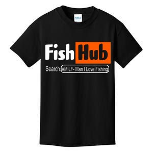 FishHub Milf Man I Love Fishing Funny Kids T-Shirt