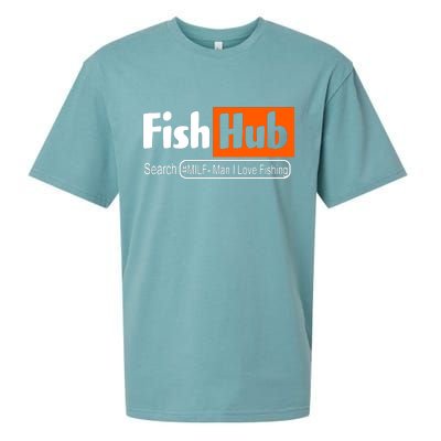 FishHub Milf Man I Love Fishing Funny Sueded Cloud Jersey T-Shirt