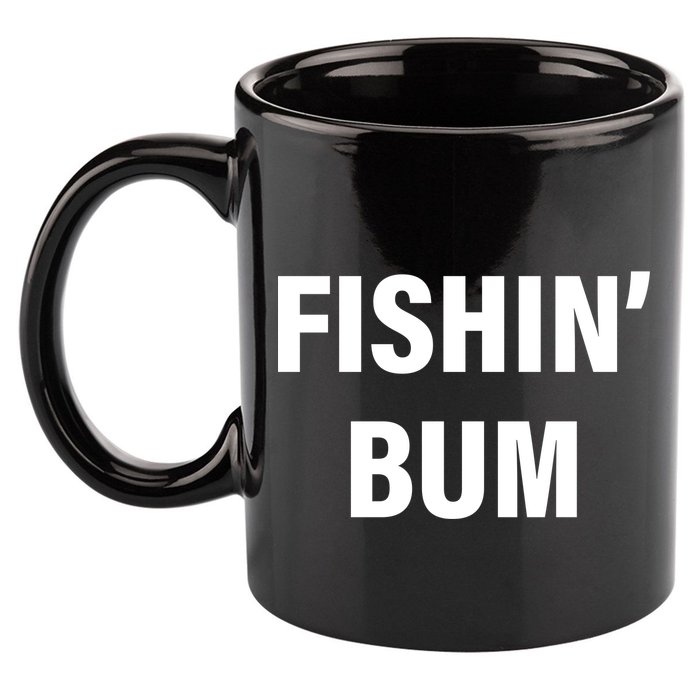 Fishin' Bum 11oz C Handle Ceramic Mug