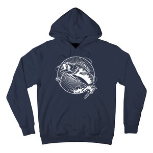 Fishing - Jumping Bass Fish Hoodie