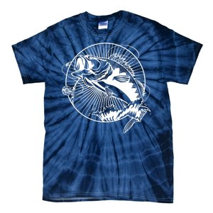 Fishing - Jumping Bass Fish Tie-Dye T-Shirt