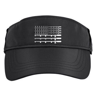 Fishing American Flag Fisherman Rods Adult Drive Performance Visor