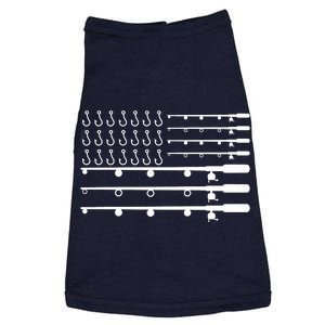 Fishing American Flag Fisherman Rods Doggie Tank